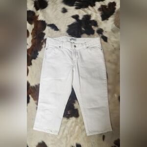 Banana Republic Women's Cream Straight Leg Jeans